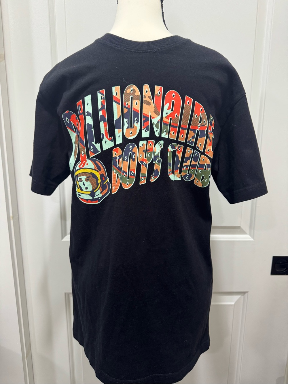 Billionaire Boys Club Black Tee with Multicolor Arch Logo